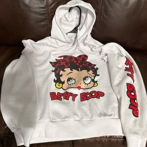 Betty Boop White Hoodie